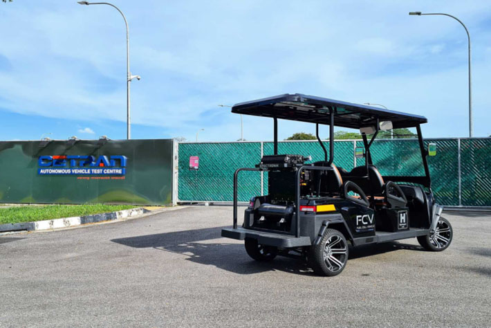 Spectronik 展示了氢燃料电池车-由Protium-2500